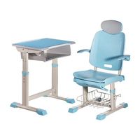 Ensemble bureau et chaise ergonomiques pour étudiants avec fonction de repos inclinable pour la salle de classe et l'étude à domicile