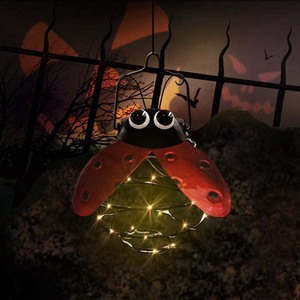 Solar Ladybug Hanging <b>Garden</b> Light LED <b>String</b> With Solar Panel For Outdoor Decor - Product Image 1