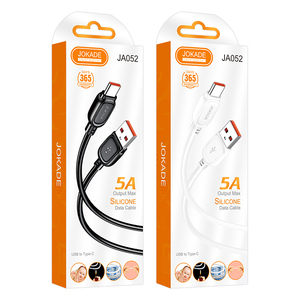 Jokade New Silicone 1M 3A 5A Nhanh Chóng Sạc Cáp Dữ Liệu Bền Chuyển Loại-C Micro USB Loại-C Để Loại-C Cáp Dữ Liệu - Product Image 1
