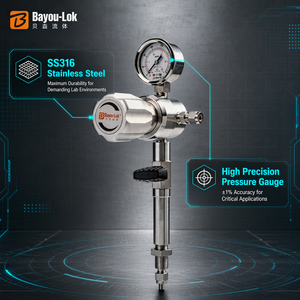 Ensemble <span class=keywords><strong>de</strong></span> régulateur <span class=keywords><strong>de</strong></span> pression <span class=keywords><strong>de</strong></span> gaz <span class=keywords><strong>de</strong></span> bureau pour hydrogène, oxygène et dioxyde <span class=keywords><strong>de</strong></span> carbone - Product Image 3