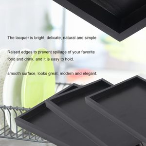 Plateau de service carré <span class=keywords><strong>en</strong></span> <span class=keywords><strong>bois</strong></span> exquis personnalisé <span class=keywords><strong>en</strong></span> gros plateau de service de décoration <span class=keywords><strong>en</strong></span> <span class=keywords><strong>bois</strong></span> pour le service - Product Image 4