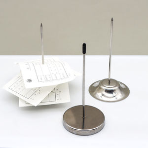 Support de reçus et de mémos pour restaurant et bureau, en acier inoxydable, avec broche à tickets et fourche à factures de bureau - Product Image 2
