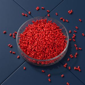 Granulés de plastique rouge FUXI, qualité moulage par injection, haute résistance aux chocs, usage général - Product Image 1