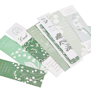 Custom Paper Bookmark <strong>Card</strong> With Printing Logo For Greeting Postcard Gift Business Greeting Green Paper <strong>Cards</strong> - Product Image 4