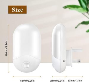 Lámpara de <span class=keywords><strong>Noche</strong></span> Moderna Minimalista de ABS con Atenuación Continua, Plegable, con Sensor de Movimiento y Control por Luz, para Dormitorio, Mesita de <span class=keywords><strong>Noche</strong></span> - Product Image 2