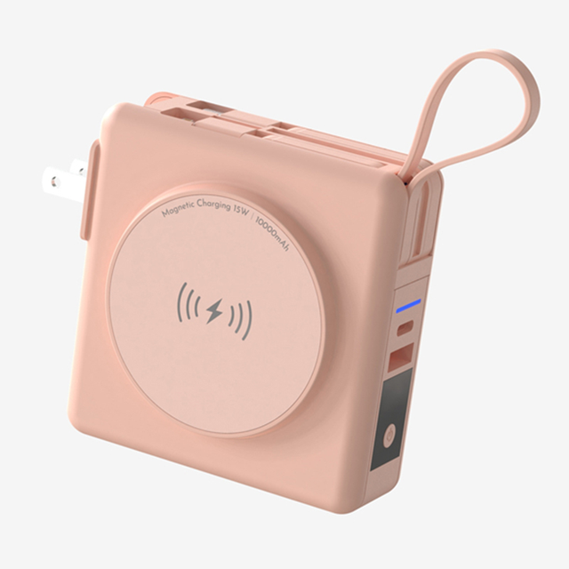 Qi2 Power Bank 10000Mah Magnetic 3 in 1 Wireless Charger Portable Wall Charger PD 22.5W Fast Charging Phone Holder Power Banks