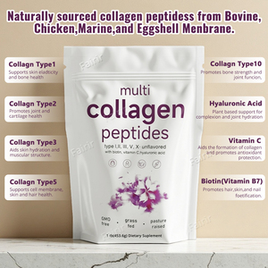 <span class=keywords><strong>Poudre</strong></span> de peptides de <span class=keywords><strong>collagène</strong></span> multi-sources Fairir, de blanc à jaune clair, qualité alimentaire, haute solubilité pour boissons et compléments alimentaires OEM/ODM - Product Image 4