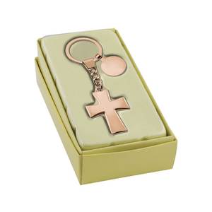 Portachiavi in Pelle ROS con Croce e Token - Product Image 2