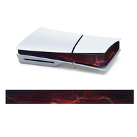 Autocollant de console, bande centrale, côté autocollant pour PS5 SLIM Host couleur anti-rayures, panneau central, film autocollant, peau en vinyle