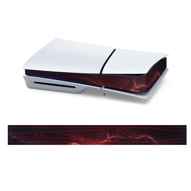 Sticker Console Middle Strip Side Sticker for PS5 SLIM Host Color Anti Scratch Centre Panel Film Sticker Decal Vinyl Skin