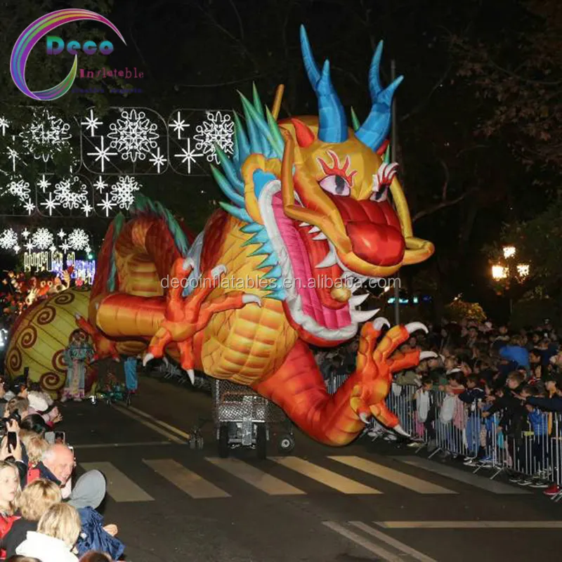 त्योहार के लिए विशाल Inflatable चीनी राशि चक्र ड्रैगन विज्ञापन सजावट