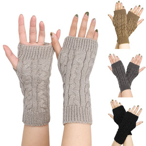 Women Winter Knitting Arm <strong>Cover</strong> Warmer Sleeve Wrist <strong>Fingerless</strong> <strong>Mitten</strong> for Cosplay Party Costume Girls Christmas <strong>Gloves</strong> - Product Image 5