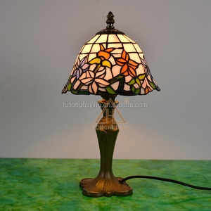 Lámpara de Mesa Tiffany de Vidrio Teñido Europeo de 8 Pulgadas LongHuiJing, Hecha en China - Product Image 1