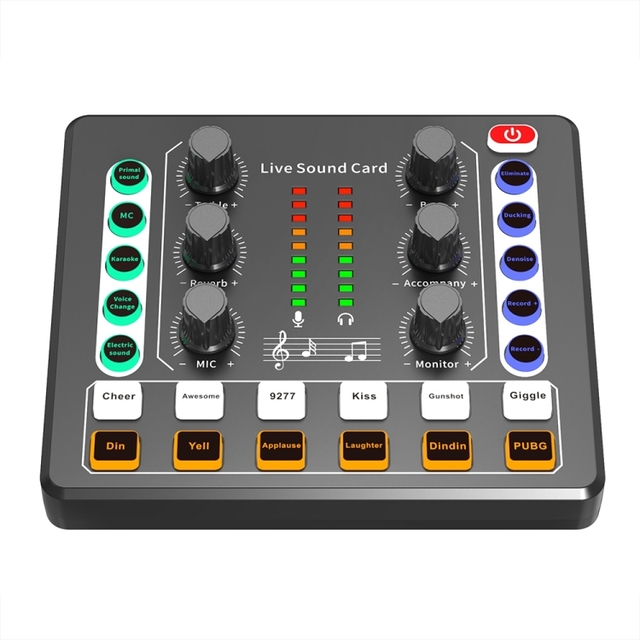 Wholesale Live Sound Effects Processors M8 Recording and Singing Live Wireless Sound Card Set