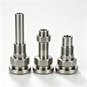 Joints filetés usinés CNC, raccords hydrauliques et pneumatiques multi-matériaux en métal, composants de tournage de haute précision - Product Image 5