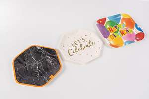 Griezelige schedel serveerschaal wit bot 6 compartimenten dienblad griezelige Halloween feestdecoratie - Product Image 5