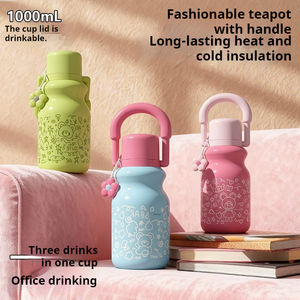 Gobelet isotherme à double ouverture pour femmes, au design élégant et grande capacité, en acier inoxydable 316, portable pour l'extérieur - Product Image 2