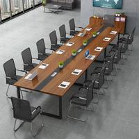 Table de conférence contemporaine réglable en MDF pour immeuble de bureaux, usage commercial, mobilier de bureau