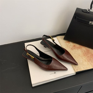 Semplici sandali con <span class=keywords><strong>tacco</strong></span> <span class=keywords><strong>basso</strong></span> sottile in pelle morbida 2025 <span class=keywords><strong>scarpe</strong></span> con cinturino Casual - Product Image 3