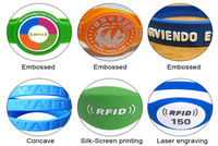 Bracelet de membre sportif NFC NTAG215 en silicone étanche et réglable, avec paiement sans contact personnalisable, RFID 13,56 MHz et QR, pour
