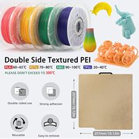 Plaque PEI pour Bambu Lab X2D/P2S/P1S/P1P/X1C/X1E/A1, plaque de construction en carbone, lit chauffant, plateforme flexible en acier à ressorts, 257x257mm