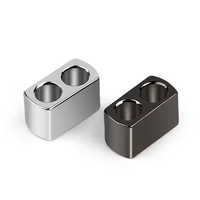 Adaptateur audio double jack 3,4 mm en alliage d'aluminium, séparateur en Y, connecteur de câble pour écouteurs et casque