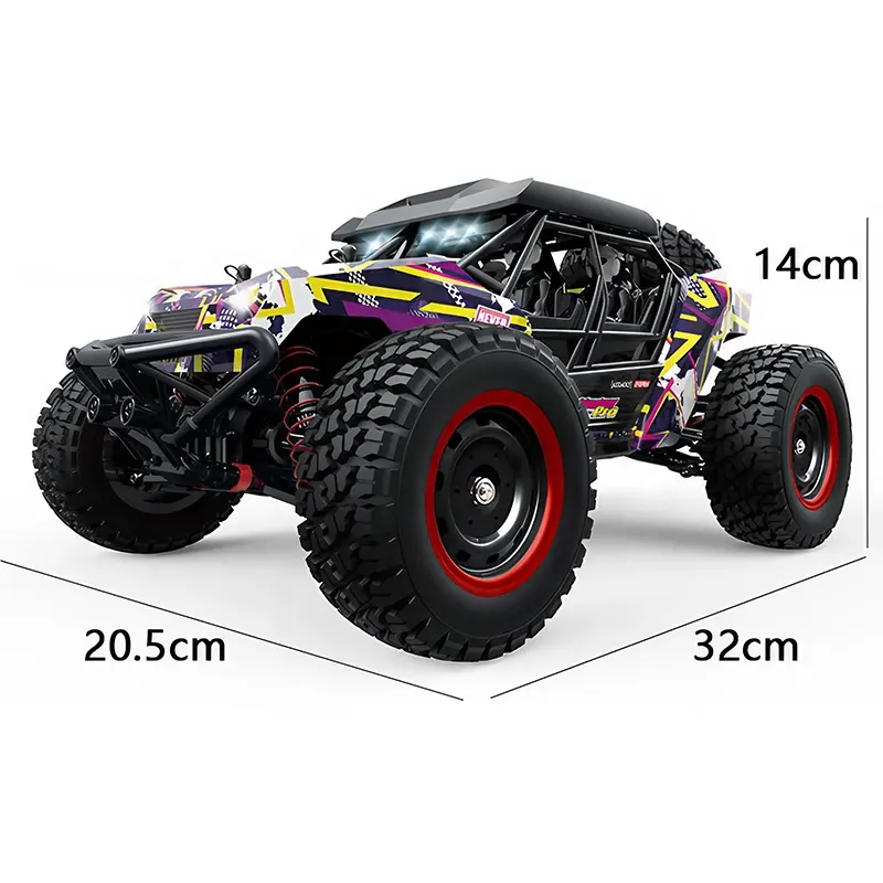 Suchiyu 16106pro Alloy Metal Diecast High Speed 1 16 70km LED-Leuchten Fernbedienung RC Rock Racer Brush less Hobby Car für Kinder