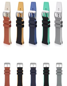 Correa de <span class=keywords><strong>Reloj</strong></span> Deportiva de Silicona de Alta Resistencia Bicolor de 22 mm con Liberación Rápida para Blancpain X <span class=keywords><strong>Swatch</strong></span> - Product Image 3