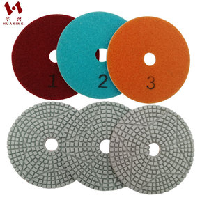 Discos <span class=keywords><strong>de</strong></span> Pulido <span class=keywords><strong>de</strong></span> Diamante <span class=keywords><strong>de</strong></span> Alta Calidad <span class=keywords><strong>de</strong></span> 100 mm (4 Pulgadas) y 3 Pasos, Almohadillas <span class=keywords><strong>de</strong></span> Pulido 123 para Azulejos, Granito, Mármol y Cuarzo - Product Image 1