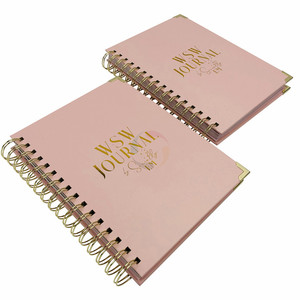 A6 số lượng nhỏ Paperback bìa cứng tùy chỉnh hàng ngày kế hoạch Tạp Chí softcover dây-o máy tính xách tay in ấn - Product Image 5