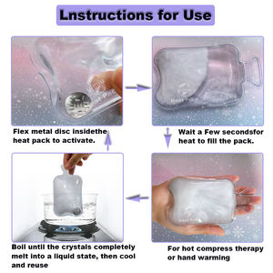 Calentadores de Manos Reutilizables Hechos con <span class=keywords><strong>CH3COONa</strong></span> Ecológica de Primera Calidad, Utilizados para Calentar las Manos, Terapia de Calor, Compresa Caliente, Desintoxicación - Product Image 6