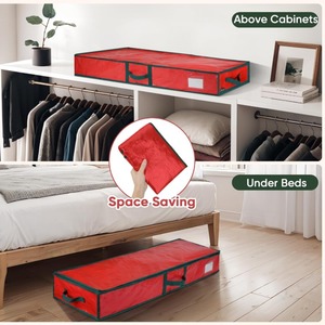 Cổ Phiếu Sẵn Sàng 40 Inch PE Giáng Sinh Gói Giấy Lưu Trữ Bag Với Xử Lý Và Túi Món Quà Kỳ Nghỉ Bọc Phụ Kiện Tổ Chức - Product Image 5