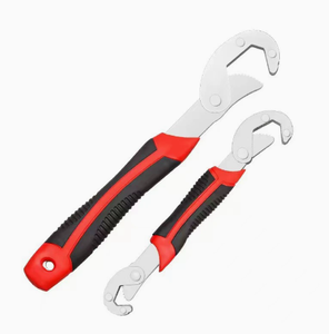Clé à tuyau multifonctionnelle, pince à rainures réglable, coupe-tuyau à poignée ergonomique pour la réparation de la plomberie - Product Image 1