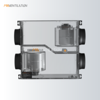 Systèmes CVC Industriels MIA – Échangeur de Ventilation à Vanne Bidirectionnelle 150m³/h avec Moteur pour CO2 et Humidité – Idéal Hôpitaux et Salles de Bain – Flexible
