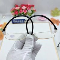 Lunettes de lecture anti-lumière bleue sans monture à verres en résine pour seniors, vente en gros directe d'usine à prix réduit, approvisionnement en vrac