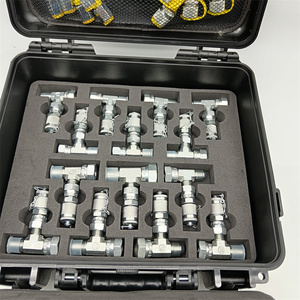 디지털 시계 유압 고압 게이지 굴삭기 유압 압력 테스트 게이지 유압 압력 테스트 게이지 키트 - Product Image 3