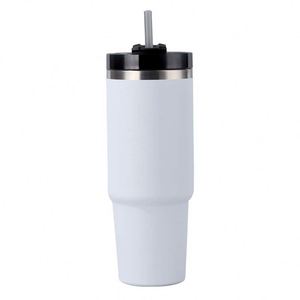 Gobelet de voyage isotherme 20oz 30oz pour voiture avec couvercle et paille, base antidérapante, pour boissons chaudes et froides en conduite - Product Image 6