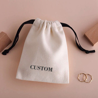 Petit sac à cordon en toile écologique personnalisé sac à poussière pour bijoux cils lunettes boucles d'oreilles-pour cosmétiques et cadeaux