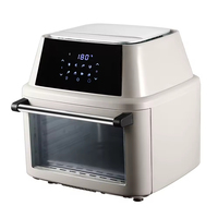 Friteuse et four à air intelligent couleur blanc 2025 avec écran LED en acier au carbone, usage commercial