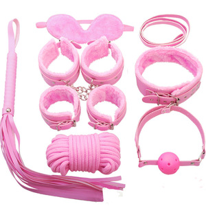 7-teiliges <span class=keywords><strong>Sex</strong></span>-Bondage-Set BDSM Leder-Bondage-Set mit Fesseln, Armmanschetten und Beinketten mit Handschellen für Erwachsenenspielzeug - Product Image 4