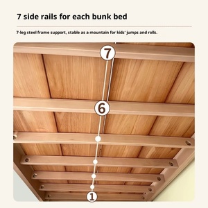 Liserve Edinburgh Mobili in Legno Massello Design Moderno e Semplice Letto <span class=keywords><strong>a</strong></span> Castello Multifunzionale con Sponda Alta <span class=keywords><strong>per</strong></span> Bambini e Bambine - Product Image 3