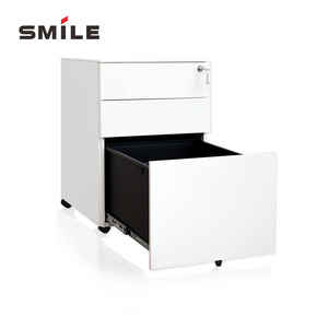 Chnsmile Tủ hồ sơ bằng thép chống gỉ đơn vị lưu trữ di động hiện đại con lăn túi ba lớp phòng tắm văn phòng tại nhà có thể gập lại - Product Image 4