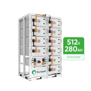 サンパルリチウム電池512V280Ahスタックドベスソーラーバッテリー高電圧エネルギー貯蔵システム