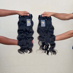 Cabello natural de visón, cabello alineado con cutícula virgen, precio al por mayor, cabello virgen indio sin procesar crudo - Product Image 1