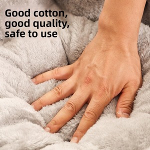 Hot sale Dog Sofa Bed Anti-Slip Bottom Solid Pattern PP Cotton Filling Luxury Nest <b>for</b> <b>Cats</b> and Dogs Bed - Product Image 3