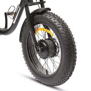 Bicicleta Eléctrica con Llantas Gruesas de 20 Pulgadas, Estilo Motocicleta, Diseño de Llantas Gruesas que Ofrece Tracción y Estabilidad Superiores - Product Image 4