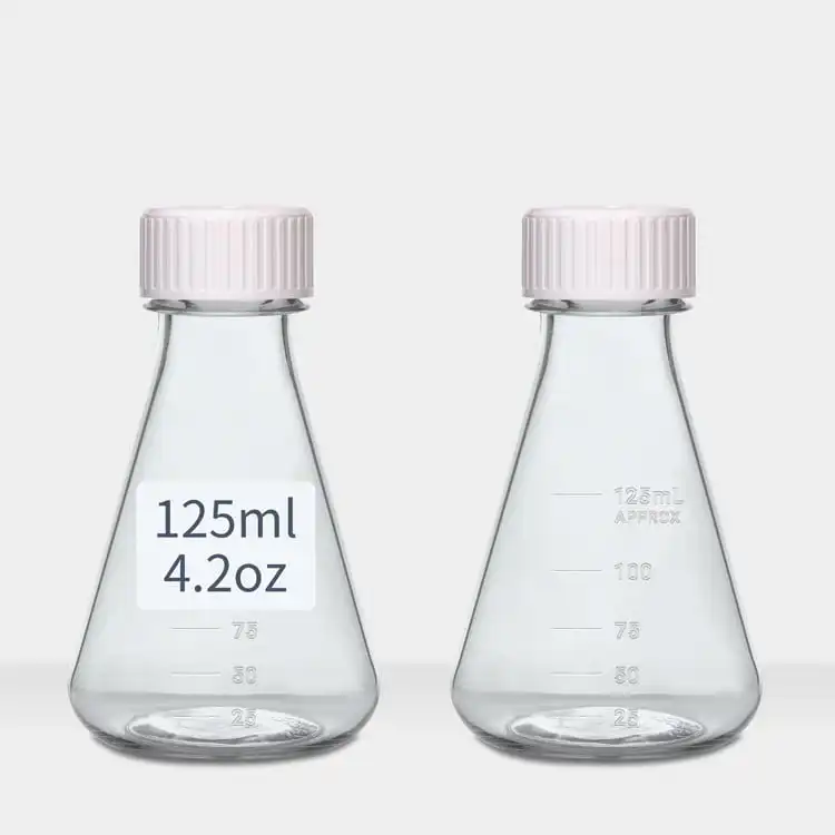 125ml 4.2oz 메마른 폴리탄산염 Erlenmeyer 플라스크