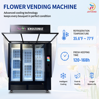 Distributeur automatique intelligent de fleurs d'extérieur en gros, kiosque réfrigéré pour bouquets, kiosque à fleurs en libre-service avec fonction SDK