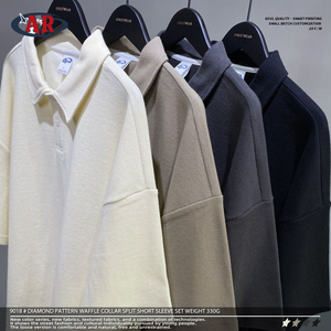 Conjunto <span class=keywords><strong>de</strong></span> manga corta dividida con <span class=keywords><strong>cuello</strong></span> <span class=keywords><strong>de</strong></span> gofre transpirable <span class=keywords><strong>de</strong></span> alta calidad Camiseta deportiva <span class=keywords><strong>de</strong></span> verano <span class=keywords><strong>de</strong></span> secado rápido <span class=keywords><strong>para</strong></span> niño - Product Image 5