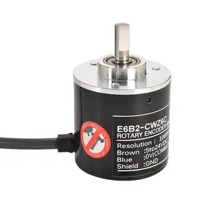 Dia 40Mm Massieve As E6B2-CWZ6C Dc5 ~ 24V Npn Collector Output Type Abz 10 ~ 3600 P/R Driefasige Incrementele Roterende Encoder